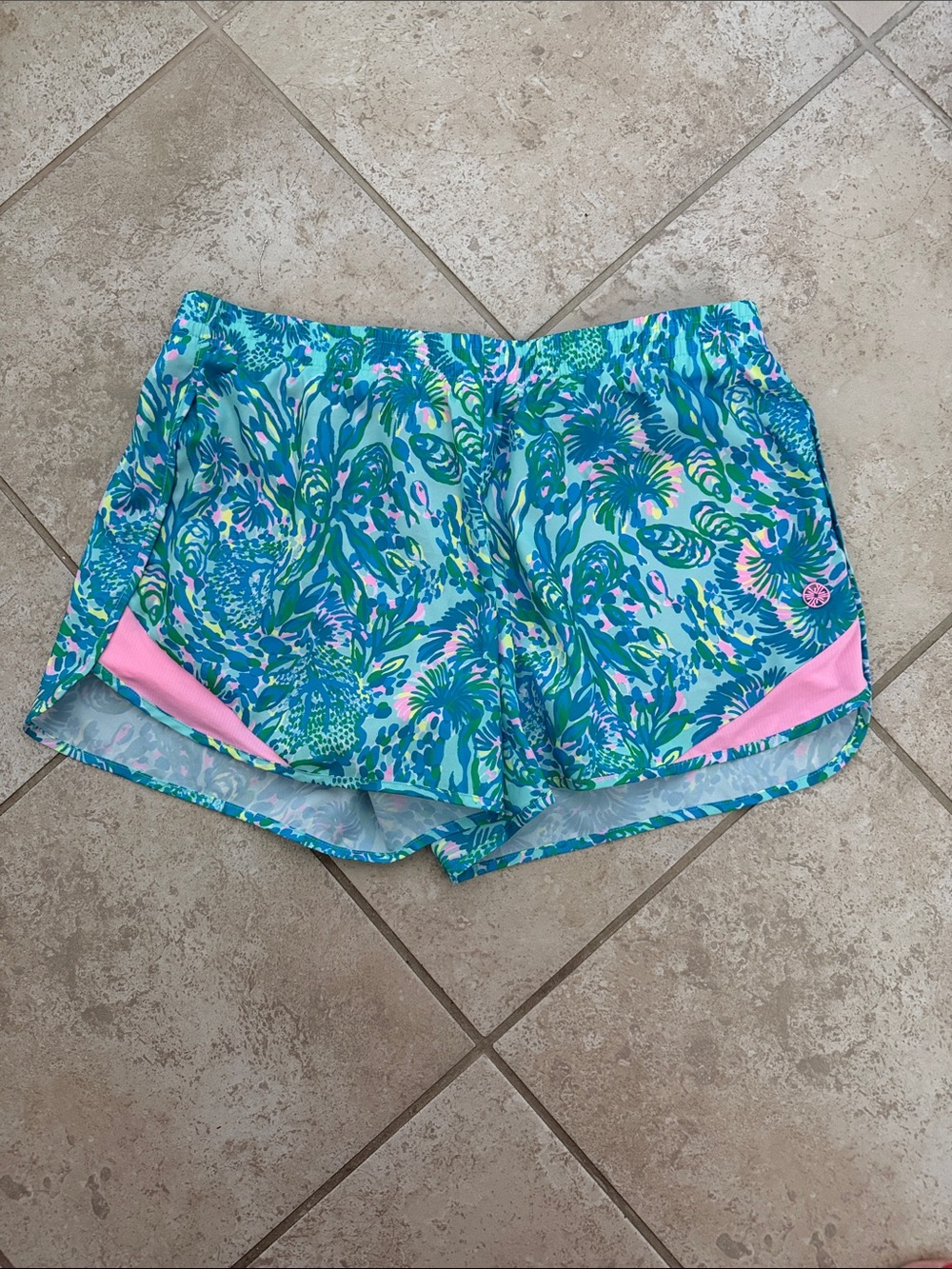 Lily Pulitzer Luxletic Ocean Trail shorts